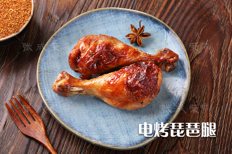 電烤雞腿，張成榮烤雞腿